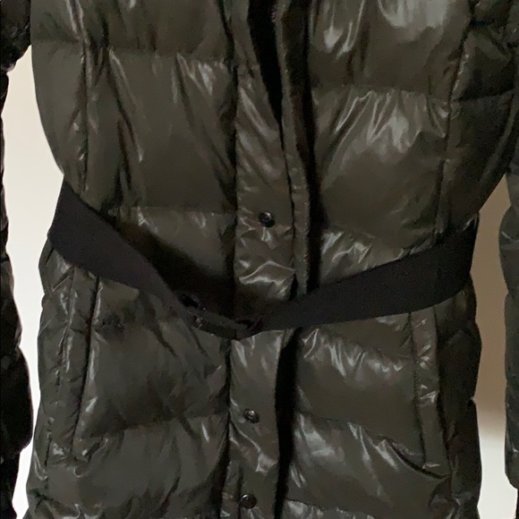 S13 Dark hooded  Green Puffer Jacket - Picture 6 of 8